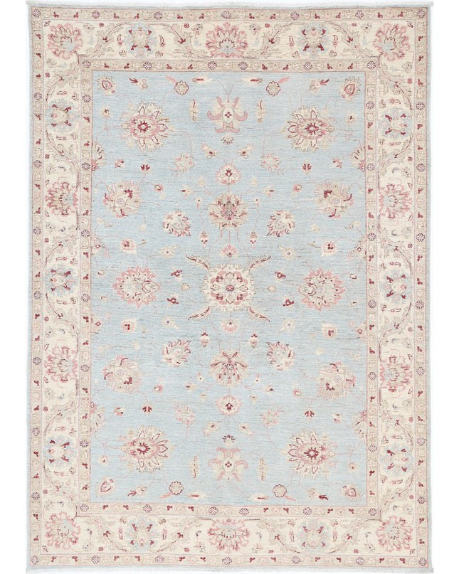 Ziegler 5' 7" X 7' 11" Hand Knotted Wool Rug 5' 7" X 7' 11" (170 X 241) / Blue / Wool