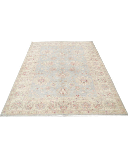 Ziegler 5' 8" X 7' 4" Hand Knotted Wool Rug 5' 8" X 7' 4" (173 X 223) / Grey / Wool