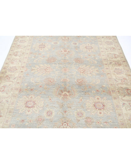 Ziegler 5' 8" X 7' 4" Hand Knotted Wool Rug 5' 8" X 7' 4" (173 X 223) / Grey / Wool