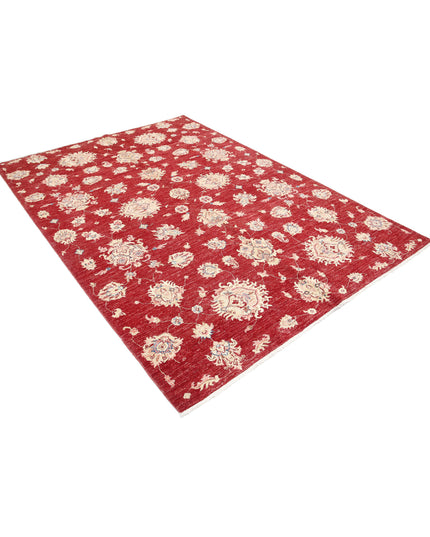 Ziegler 5' 7" X 7' 9" Hand Knotted Wool Rug 5' 7" X 7' 9" (170 X 236) / Red / Wool