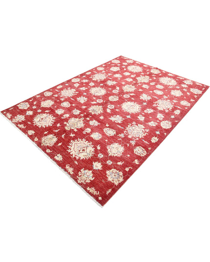 Ziegler 5' 7" X 7' 9" Hand Knotted Wool Rug 5' 7" X 7' 9" (170 X 236) / Red / Wool