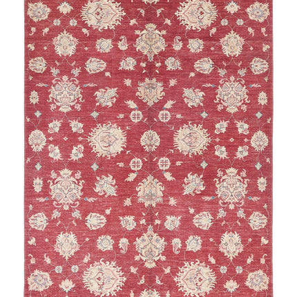 Ziegler 5' 7" X 7' 9" Hand Knotted Wool Rug 5' 7" X 7' 9" (170 X 236) / Red / Wool