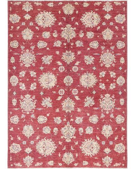 Ziegler 5' 7" X 7' 9" Hand Knotted Wool Rug 5' 7" X 7' 9" (170 X 236) / Red / Wool