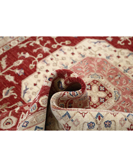 Ziegler 5' 9" X 7' 5" Hand Knotted Wool Rug 5' 9" X 7' 5" (175 X 226) / Red / Wool
