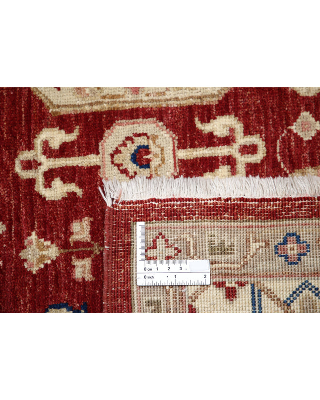Ziegler 5' 9" X 7' 5" Hand Knotted Wool Rug 5' 9" X 7' 5" (175 X 226) / Red / Wool