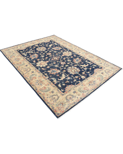 Ziegler 5' 9" X 7' 6" Hand Knotted Wool Rug 5' 9" X 7' 6" (175 X 229) / Blue / Wool