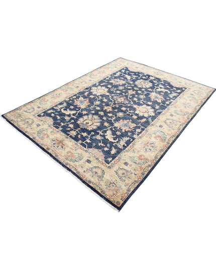 Ziegler 5' 9" X 7' 6" Hand Knotted Wool Rug 5' 9" X 7' 6" (175 X 229) / Blue / Wool