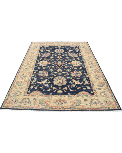 Ziegler 5' 9" X 7' 6" Hand Knotted Wool Rug 5' 9" X 7' 6" (175 X 229) / Blue / Wool