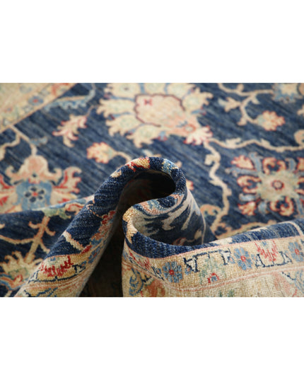 Ziegler 5' 9" X 7' 6" Hand Knotted Wool Rug 5' 9" X 7' 6" (175 X 229) / Blue / Wool