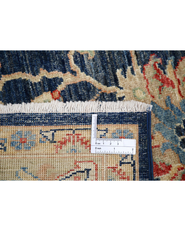 Ziegler 5' 9" X 7' 6" Hand Knotted Wool Rug 5' 9" X 7' 6" (175 X 229) / Blue / Wool