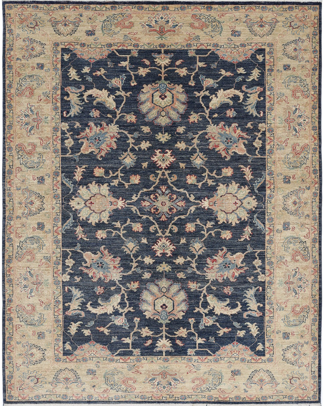 Ziegler 5' 9" X 7' 6" Hand Knotted Wool Rug 5' 9" X 7' 6" (175 X 229) / Blue / Wool