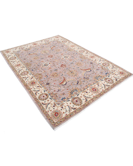 Ziegler 5' 6" X 7' 6" Hand Knotted Wool Rug 5' 6" X 7' 6" (168 X 229) / Grey / Wool