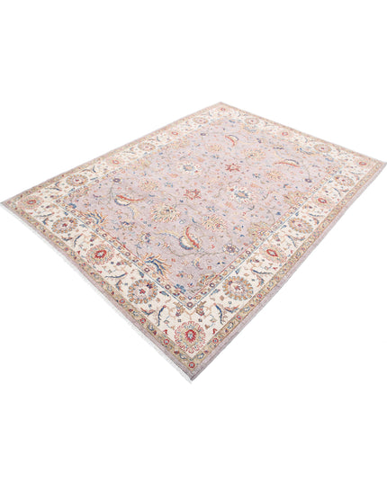 Ziegler 5' 6" X 7' 6" Hand Knotted Wool Rug 5' 6" X 7' 6" (168 X 229) / Grey / Wool
