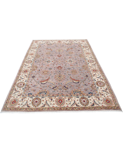 Ziegler 5' 6" X 7' 6" Hand Knotted Wool Rug 5' 6" X 7' 6" (168 X 229) / Grey / Wool