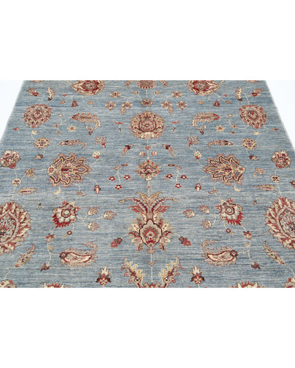 Ziegler 5' 5" X 8' 0" Hand Knotted Wool Rug 5' 5" X 8' 0" (165 X 244) / Blue / Wool