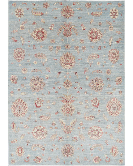 Ziegler 5' 5" X 8' 0" Hand Knotted Wool Rug 5' 5" X 8' 0" (165 X 244) / Blue / Wool
