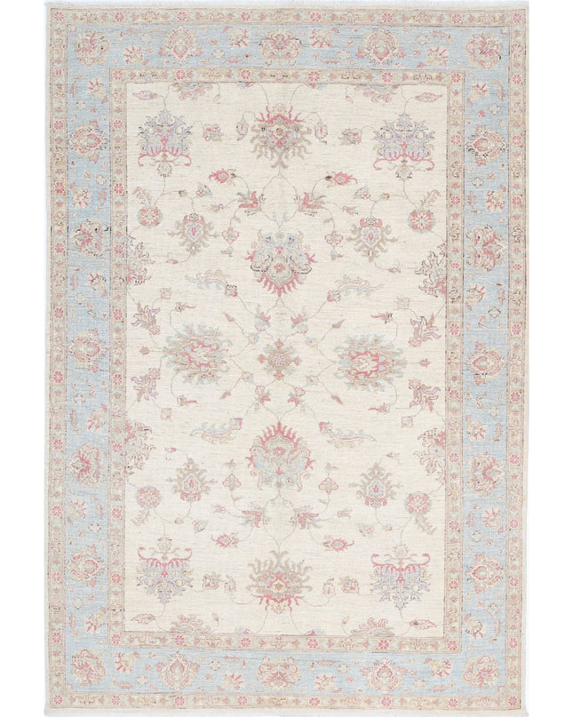 Ziegler 5' 7" X 8' 3" Hand Knotted Wool Rug 5' 7" X 8' 3" (170 X 251) / Ivory / Wool