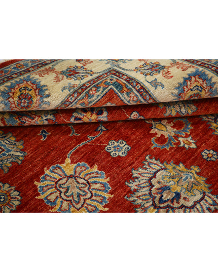Ziegler 5' 5" X 7' 9" Hand Knotted Wool Rug 5' 5" X 7' 9" (165 X 236) / Red / Wool