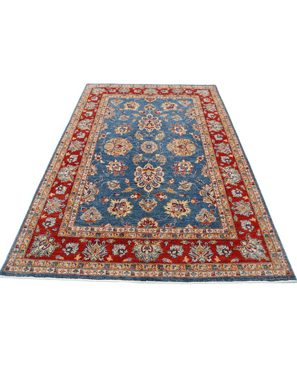 Ziegler 5' 4" X 7' 9" Hand Knotted Wool Rug 5' 4" X 7' 9" (162 X 236) / Blue / Wool