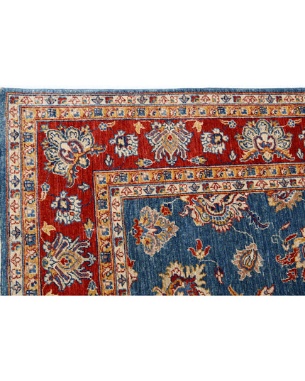 Ziegler 5' 4" X 7' 9" Hand Knotted Wool Rug 5' 4" X 7' 9" (162 X 236) / Blue / Wool