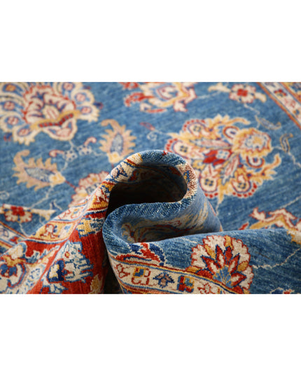 Ziegler 5' 4" X 7' 9" Hand Knotted Wool Rug 5' 4" X 7' 9" (162 X 236) / Blue / Wool