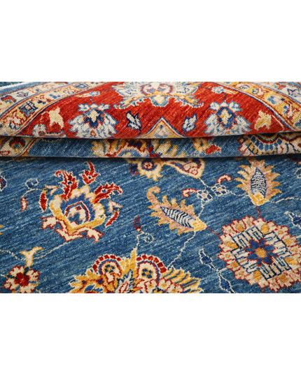 Ziegler 5' 4" X 7' 9" Hand Knotted Wool Rug 5' 4" X 7' 9" (162 X 236) / Blue / Wool