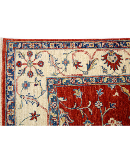 Ziegler 5' 6" X 7' 8" Hand Knotted Wool Rug 5' 6" X 7' 8" (168 X 234) / Red / Wool