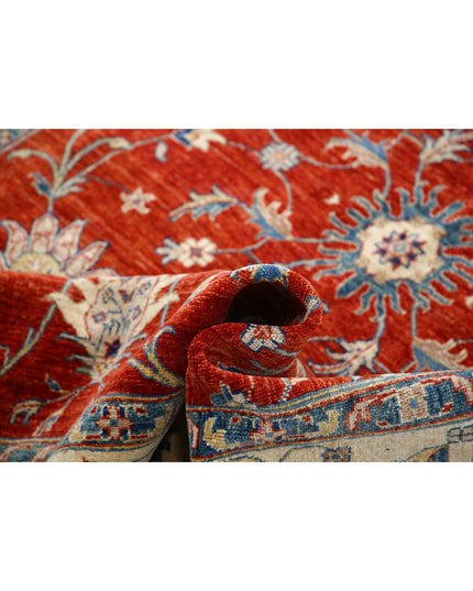 Ziegler 5' 6" X 7' 8" Hand Knotted Wool Rug 5' 6" X 7' 8" (168 X 234) / Red / Wool