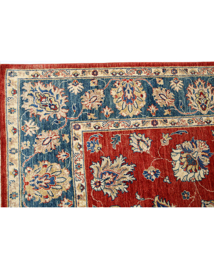 Ziegler 5' 5" X 7' 10" Hand Knotted Wool Rug 5' 5" X 7' 10" (165 X 239) / Red / Wool