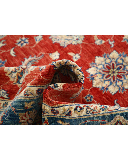 Ziegler 5' 5" X 7' 10" Hand Knotted Wool Rug 5' 5" X 7' 10" (165 X 239) / Red / Wool