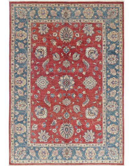 Ziegler 5' 5" X 7' 10" Hand Knotted Wool Rug 5' 5" X 7' 10" (165 X 239) / Red / Wool