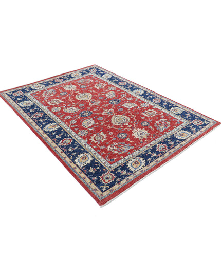 Ziegler 5' 5" X 7' 4" Hand Knotted Wool Rug 5' 5" X 7' 4" (165 X 223) / Red / Wool