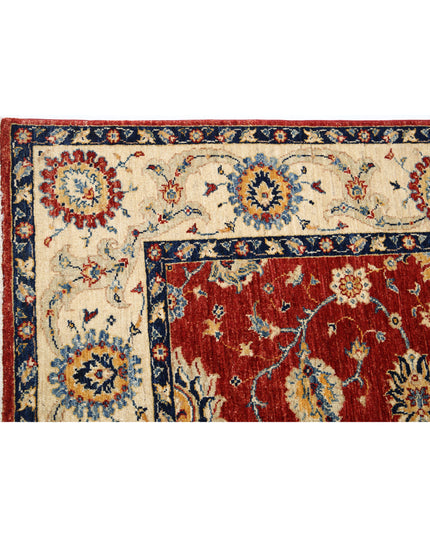 Ziegler 5' 6" X 8' 3" Hand Knotted Wool Rug 5' 6" X 8' 3" (168 X 251) / Red / Wool