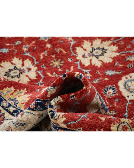 Ziegler 5' 6" X 8' 3" Hand Knotted Wool Rug 5' 6" X 8' 3" (168 X 251) / Red / Wool