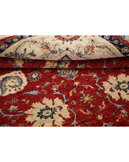 Ziegler 5' 6" X 8' 3" Hand Knotted Wool Rug 5' 6" X 8' 3" (168 X 251) / Red / Wool