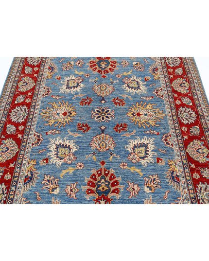 Ziegler 5' 7" X 7' 4" Hand Knotted Wool Rug 5' 7" X 7' 4" (170 X 223) / Blue / Wool
