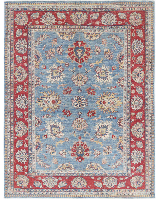 Ziegler 5' 7" X 7' 4" Hand Knotted Wool Rug 5' 7" X 7' 4" (170 X 223) / Blue / Wool