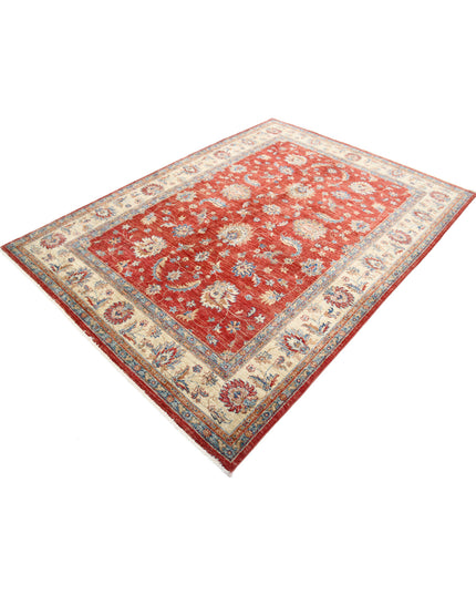 Ziegler 5' 9" X 7' 10" Hand Knotted Wool Rug 5' 9" X 7' 10" (175 X 239) / Red / Wool