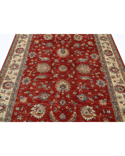 Ziegler 5' 9" X 7' 10" Hand Knotted Wool Rug 5' 9" X 7' 10" (175 X 239) / Red / Wool