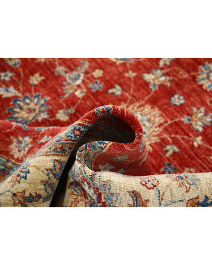 Ziegler 5' 9" X 7' 10" Hand Knotted Wool Rug 5' 9" X 7' 10" (175 X 239) / Red / Wool