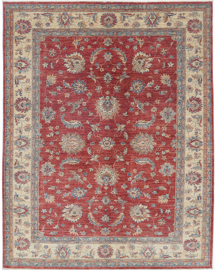 Ziegler 5' 9" X 7' 10" Hand Knotted Wool Rug 5' 9" X 7' 10" (175 X 239) / Red / Wool