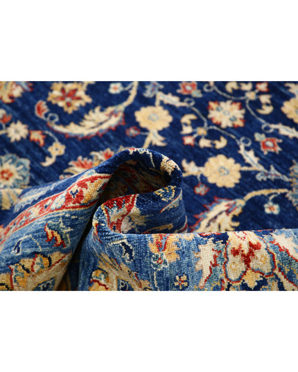 Ziegler 5' 9" X 7' 8" Hand Knotted Wool Rug 5' 9" X 7' 8" (175 X 234) / Blue / Wool