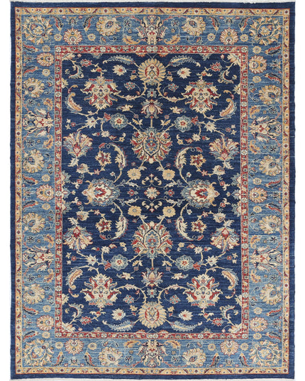 Ziegler 5' 9" X 7' 8" Hand Knotted Wool Rug 5' 9" X 7' 8" (175 X 234) / Blue / Wool