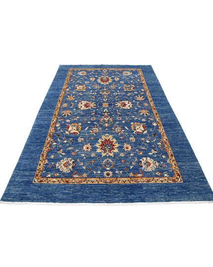 Ziegler 5' 7" X 8' 2" Hand Knotted Wool Rug 5' 7" X 8' 2" (170 X 249) / Blue / Wool