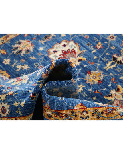 Ziegler 5' 7" X 8' 2" Hand Knotted Wool Rug 5' 7" X 8' 2" (170 X 249) / Blue / Wool