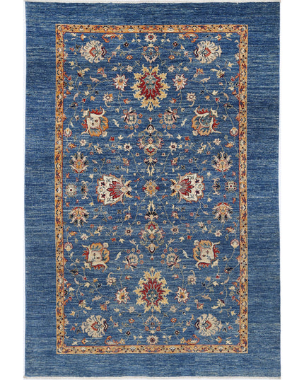 Ziegler 5' 7" X 8' 2" Hand Knotted Wool Rug 5' 7" X 8' 2" (170 X 249) / Blue / Wool
