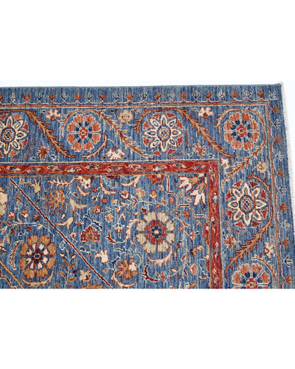 Ziegler 5' 8" X 7' 10" Hand Knotted Wool Rug 5' 8" X 7' 10" (173 X 239) / Blue / Wool