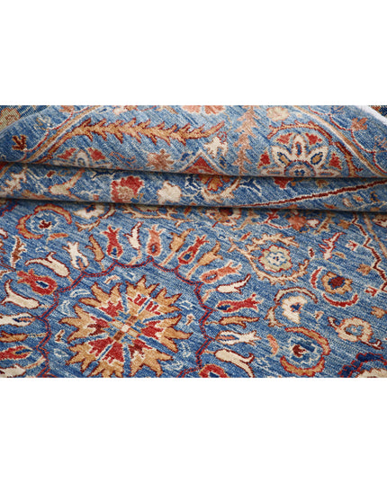 Ziegler 5' 8" X 7' 10" Hand Knotted Wool Rug 5' 8" X 7' 10" (173 X 239) / Blue / Wool