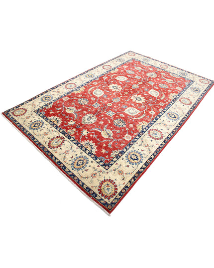 Ziegler 5' 7" X 8' 6" Hand Knotted Wool Rug 5' 7" X 8' 6" (170 X 259) / Red / Wool
