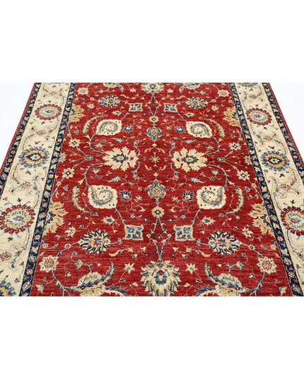 Ziegler 5' 7" X 8' 6" Hand Knotted Wool Rug 5' 7" X 8' 6" (170 X 259) / Red / Wool